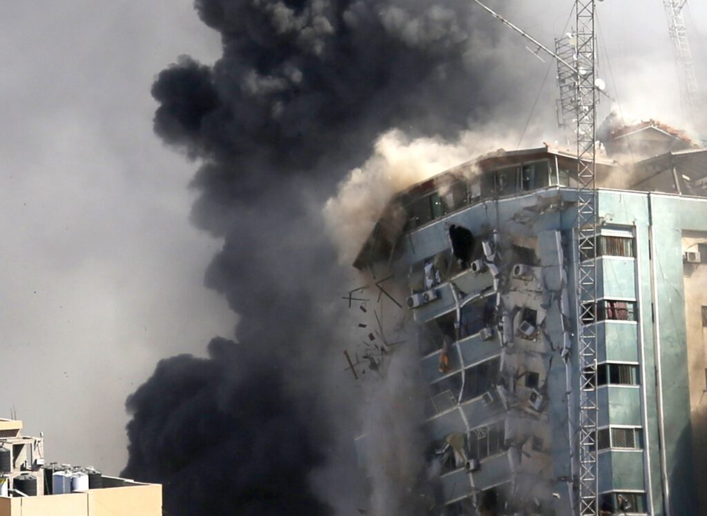 Israel destroys associated press office in Gaza