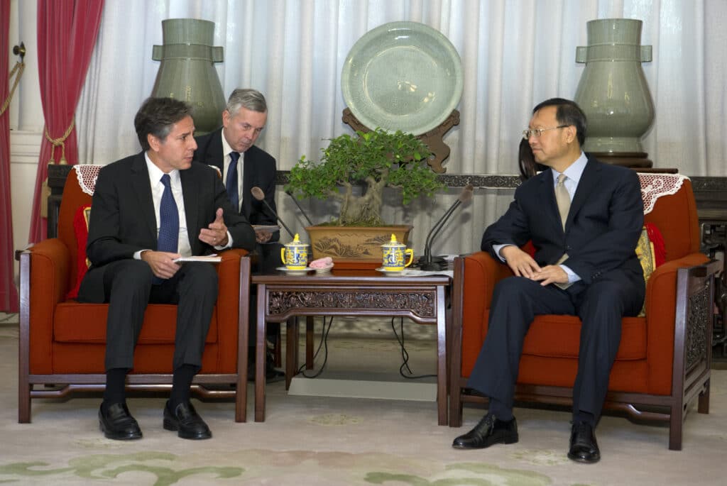 Top U.S. and Chinese diplomats appear to have had another sharply worded exchange,