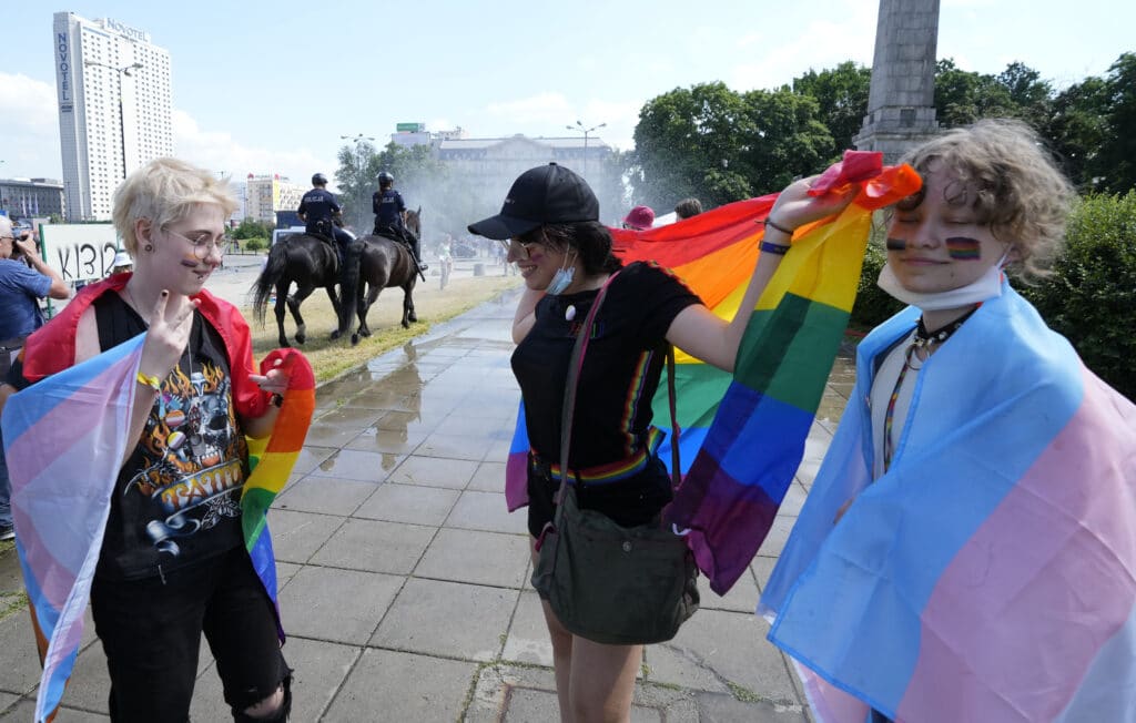 The largest gay pride parade in central Europe took place again in Warsaw for the first time