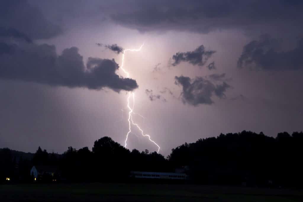 Thunderstorms brought a much-needed cooldown to parts of Western Europe