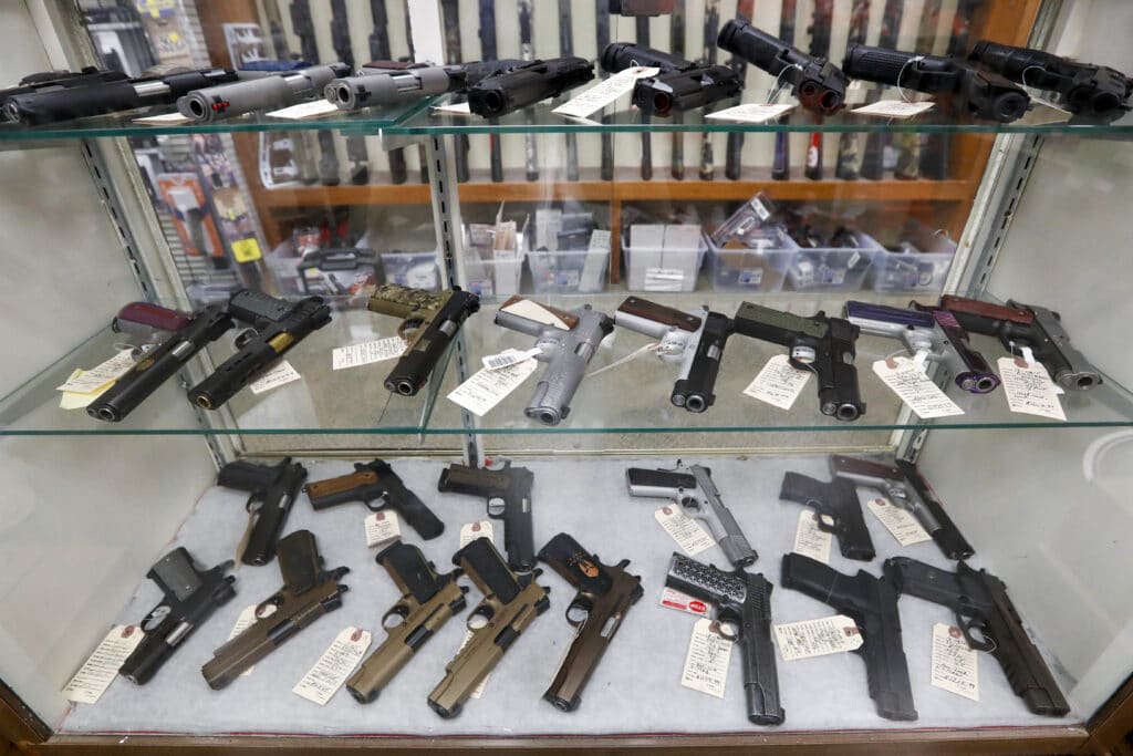 The number of people stopped from buying guns through the U.S. background