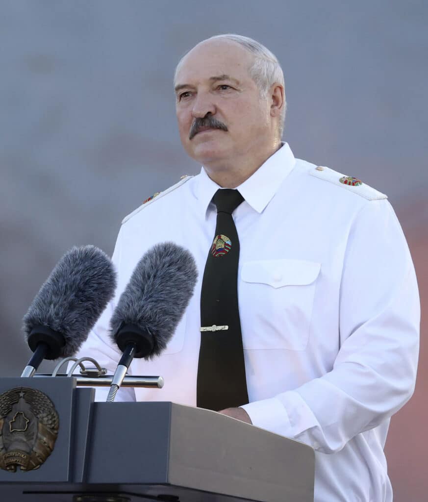 The European Union slapped economic sanctions on Belarus on Thursday in response