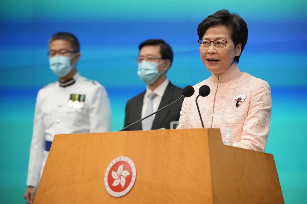 China on Friday promoted Hong Kong’s top security official to the territory’s No.