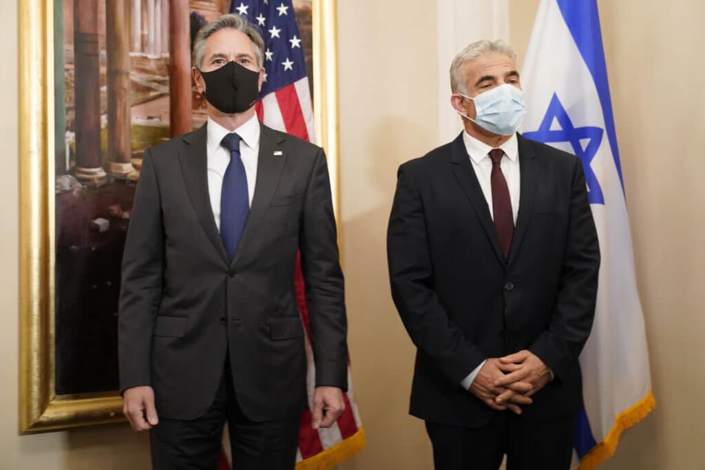 U.S. Secretary of State Antony Blinken and Israeli Foreign Minister Yair Lapid