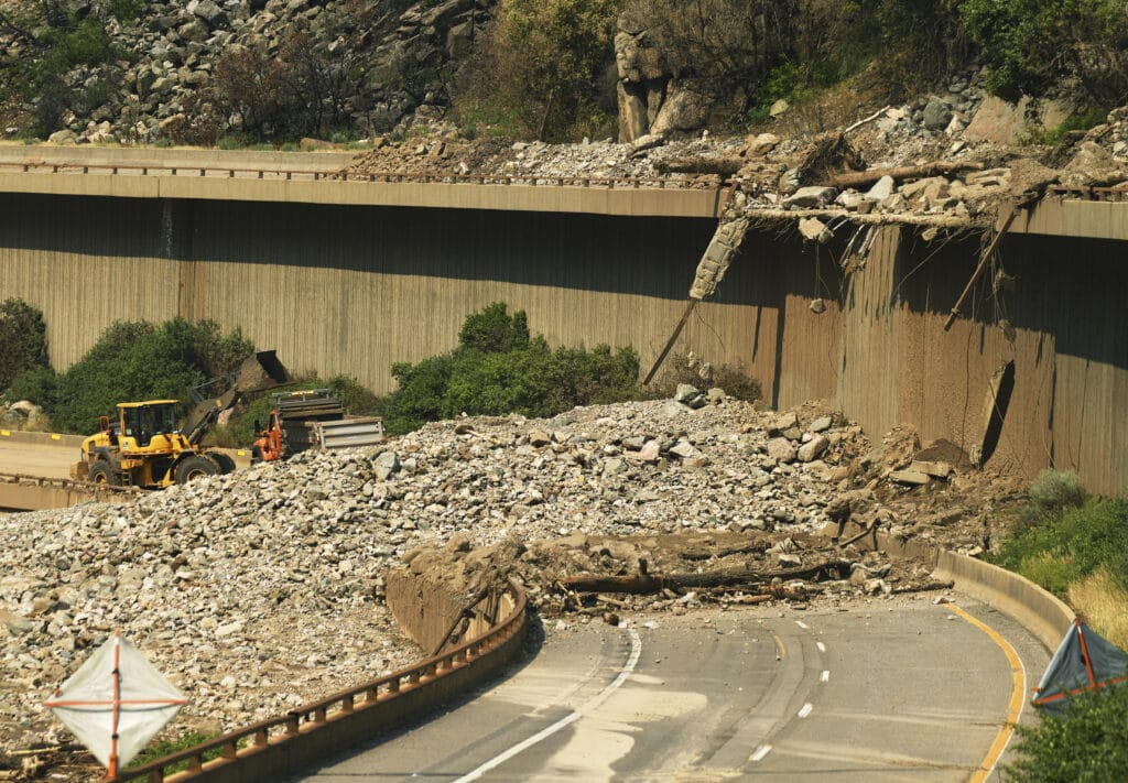 Colorado I-70 mudslide