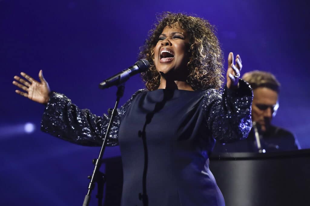 CeCe Winans performs during the Dove Awards on Tuesday, Oct. 15, 2019, in Nashville, Tenn.