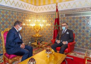 King Mohamed VI of Morocco receives Aziz Akhnouch