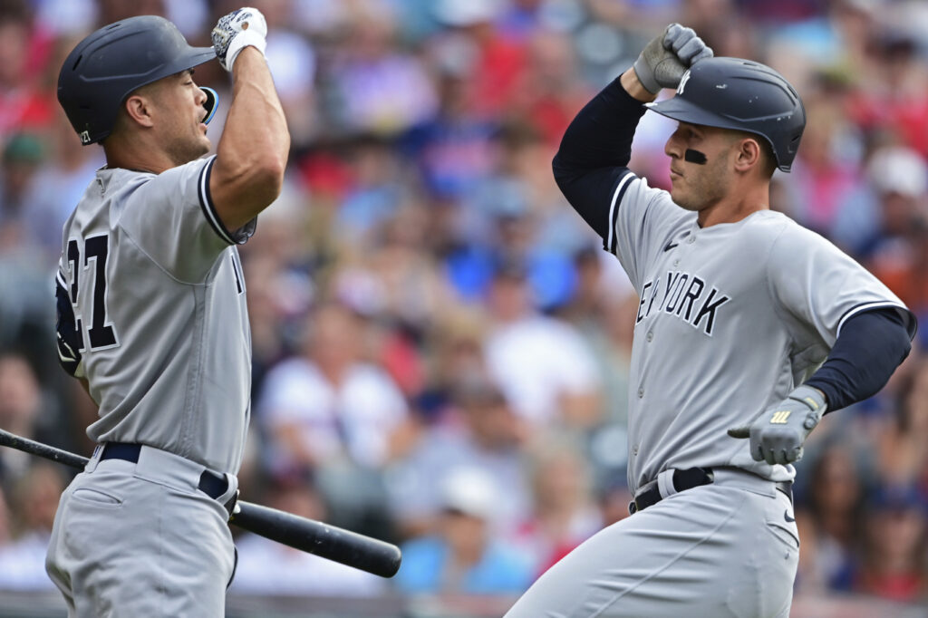 Rizzo, Stanton homer as Yankees win 6-1, sweep 2 from Guards