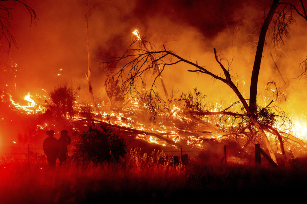 California forest fire temporarily strands July 4th revelers