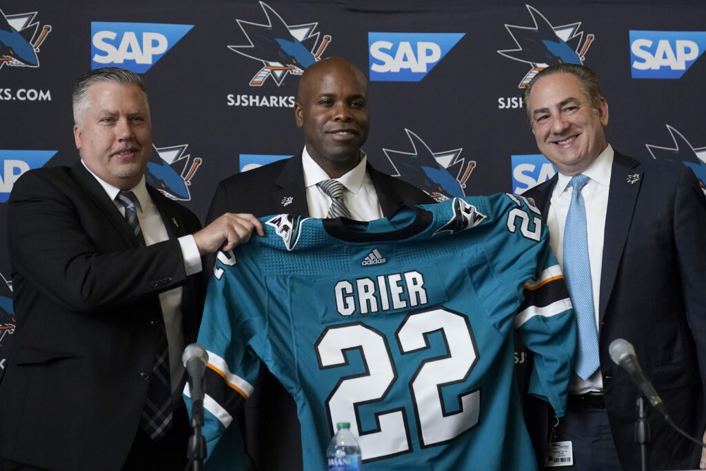 Sharks hire Mike Grier as NHL's first Black GM