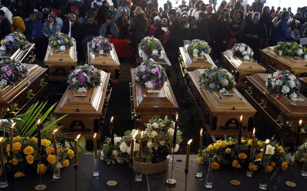 South African president decries deaths of 21 teens in tavern