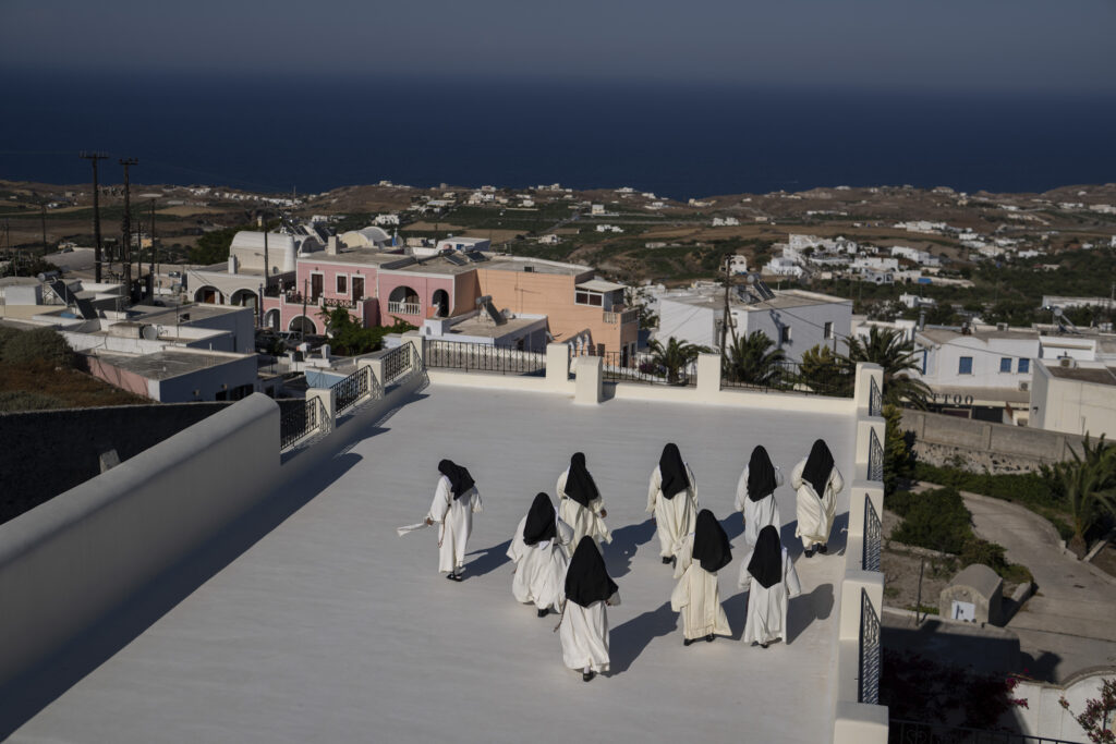On Greece's Santorini, 13 cloistered nuns pray for the world