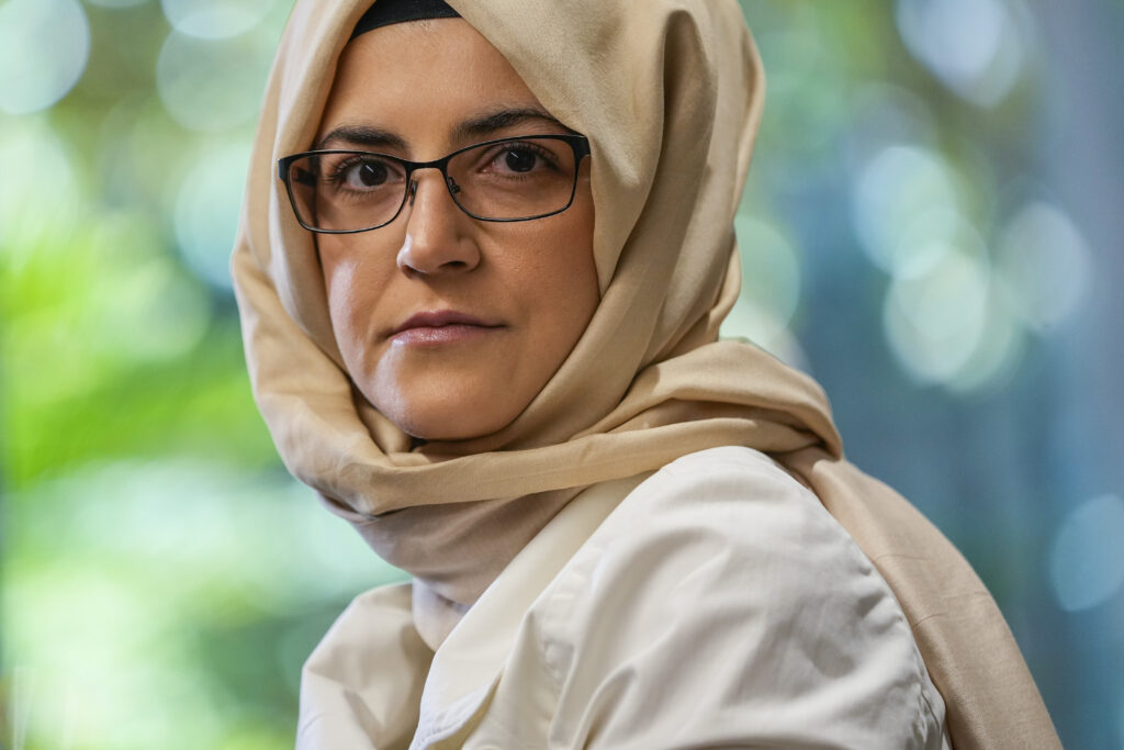 The AP Interview: Khashoggi fiancee criticizes Biden visit