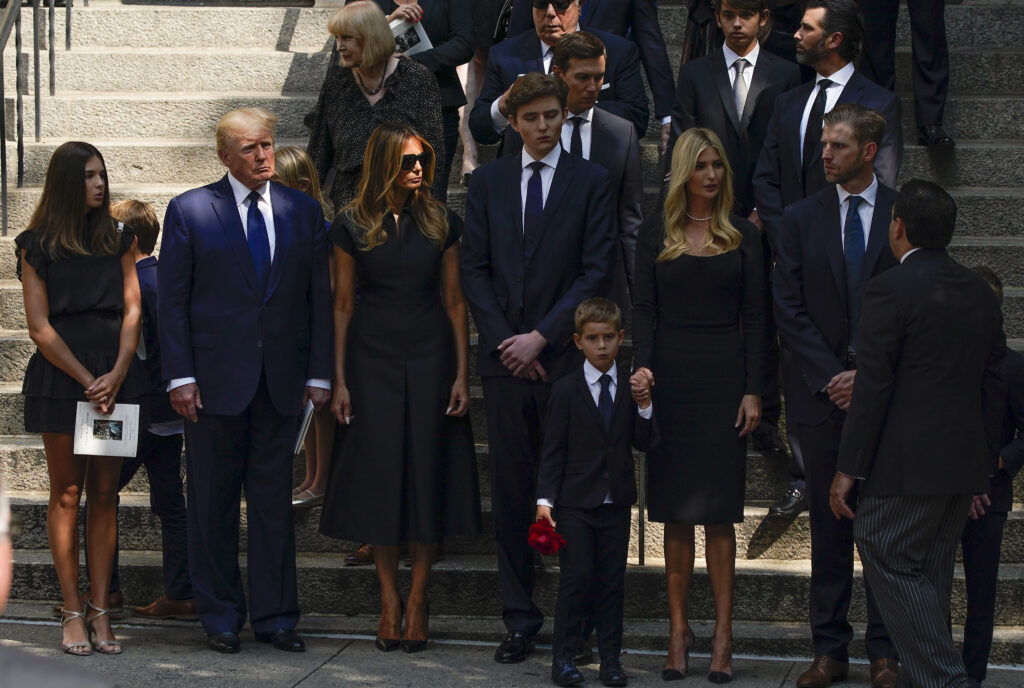 Funeral held for Ivana Trump; ex-president pays tribute