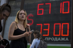 Russia's central bank slashes rate, saying inflation slows