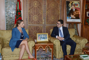 Yael Lempert and Naser Bourita. Photo U.S. Embassy in Rabat official Facebook_