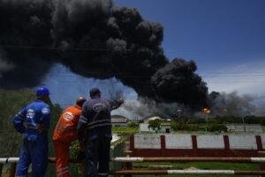 17 missing, dozens hurt as fire rages in Cuban oil tank farm