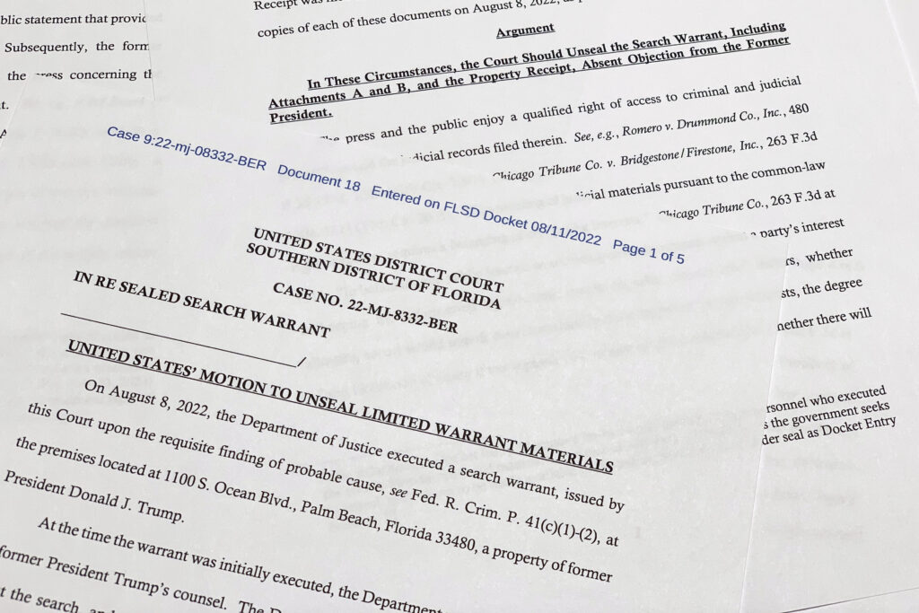 Trump home search: Push to unseal warrant used by FBI