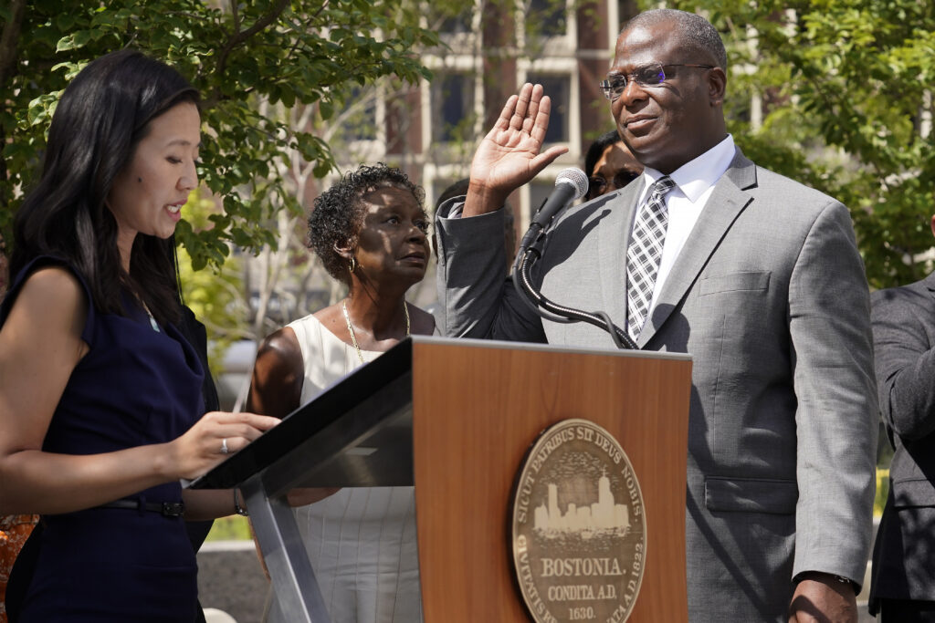 Michael Cox sworn in as Boston police commissioner