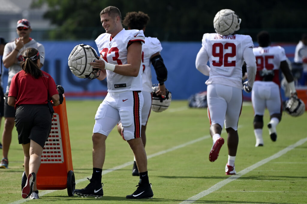 Carl Nassib happily back with Bucs after being selective