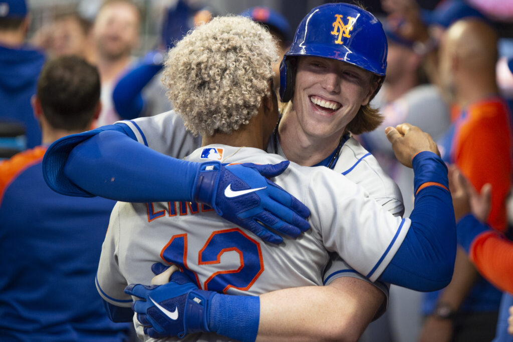 Baty homers first time up in majors, Mets beat Braves 9-7