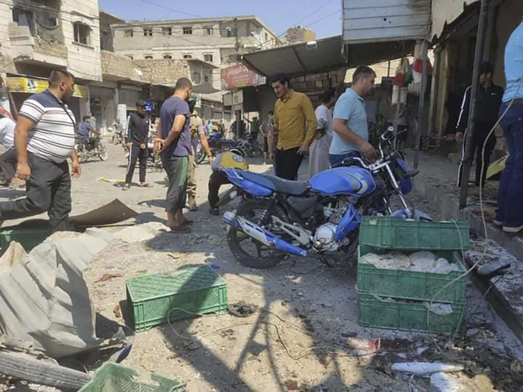Market blast in north Syria kills at least 9, wounds dozens