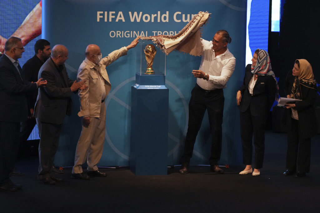 FIFA World Cup Trophy displays in Iran for 1st time