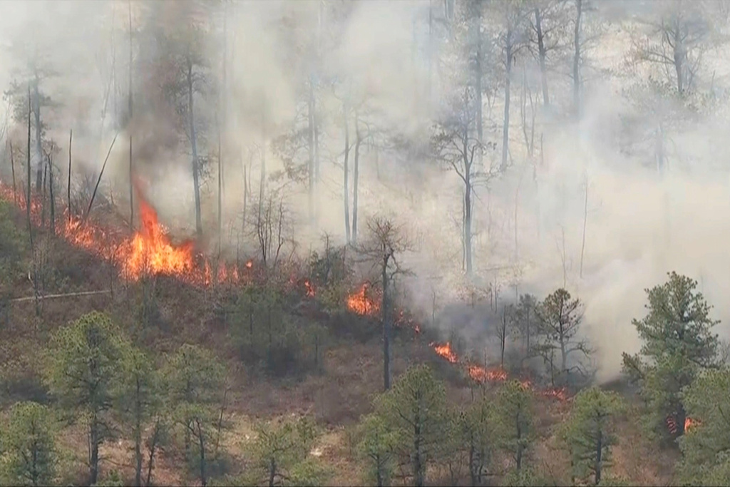 New Jersey Wildfire Grows, Thousands Briefly Evacuated