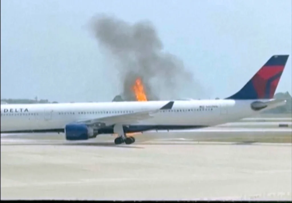 Delta Plane Catches Fire Before Takeoff in Florida