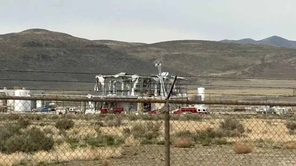 Rocket Test Site Blast Levels Facility in Utah