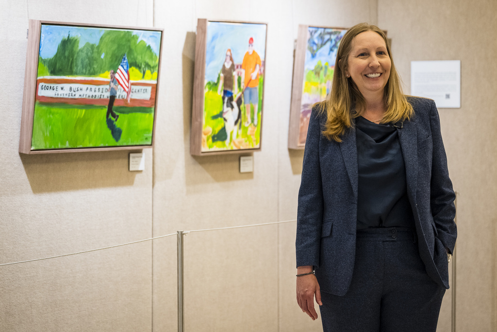Bush’s New Painting Collection Features Campus Life