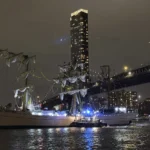Sailing Vessel Cuauhtemoc Damaged Striking Brooklyn Bridge