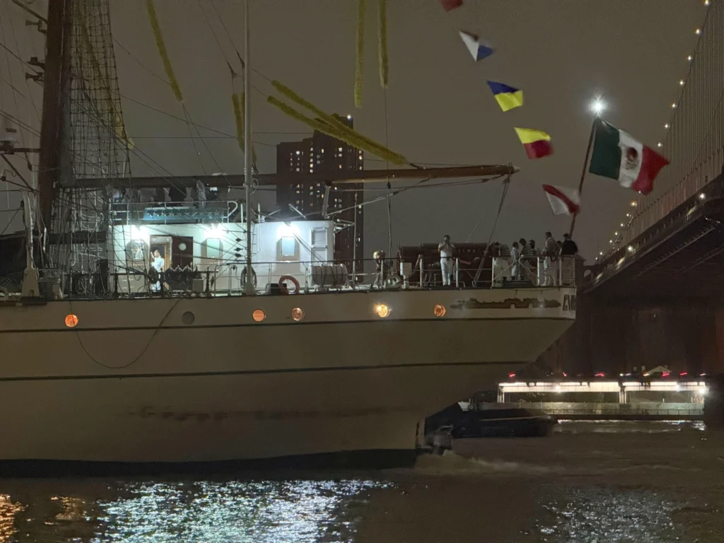 Mexican Navy Ship Hits Brooklyn Bridge, Injures 19