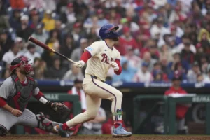 Phillies Edge Cardinals Behind Harper, Luzardo in Game 1