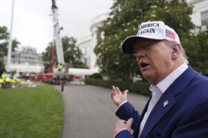 Trump Adds Massive Flagpoles to White House Grounds