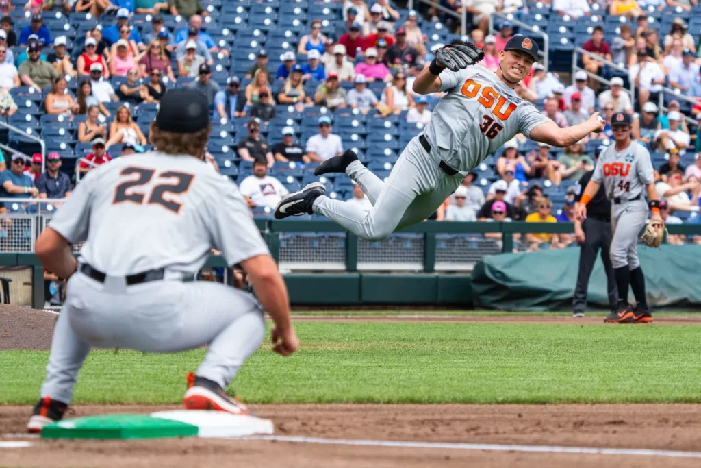 Louisville Stuns Oregon State, Advances in CWS