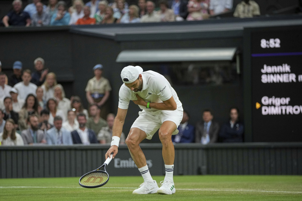 Sinner Advances as Dimitrov Retires Injured at Wimbledon