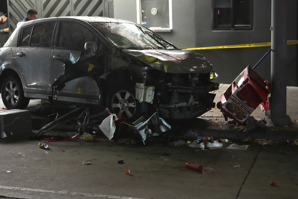 Vehicle Hits Crowd in LA, Driver Shot
